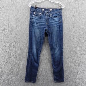 AG‎ Adriano Goldschmied Beau Slouchy Skinny Jeans 24 Women Stretch Ankle